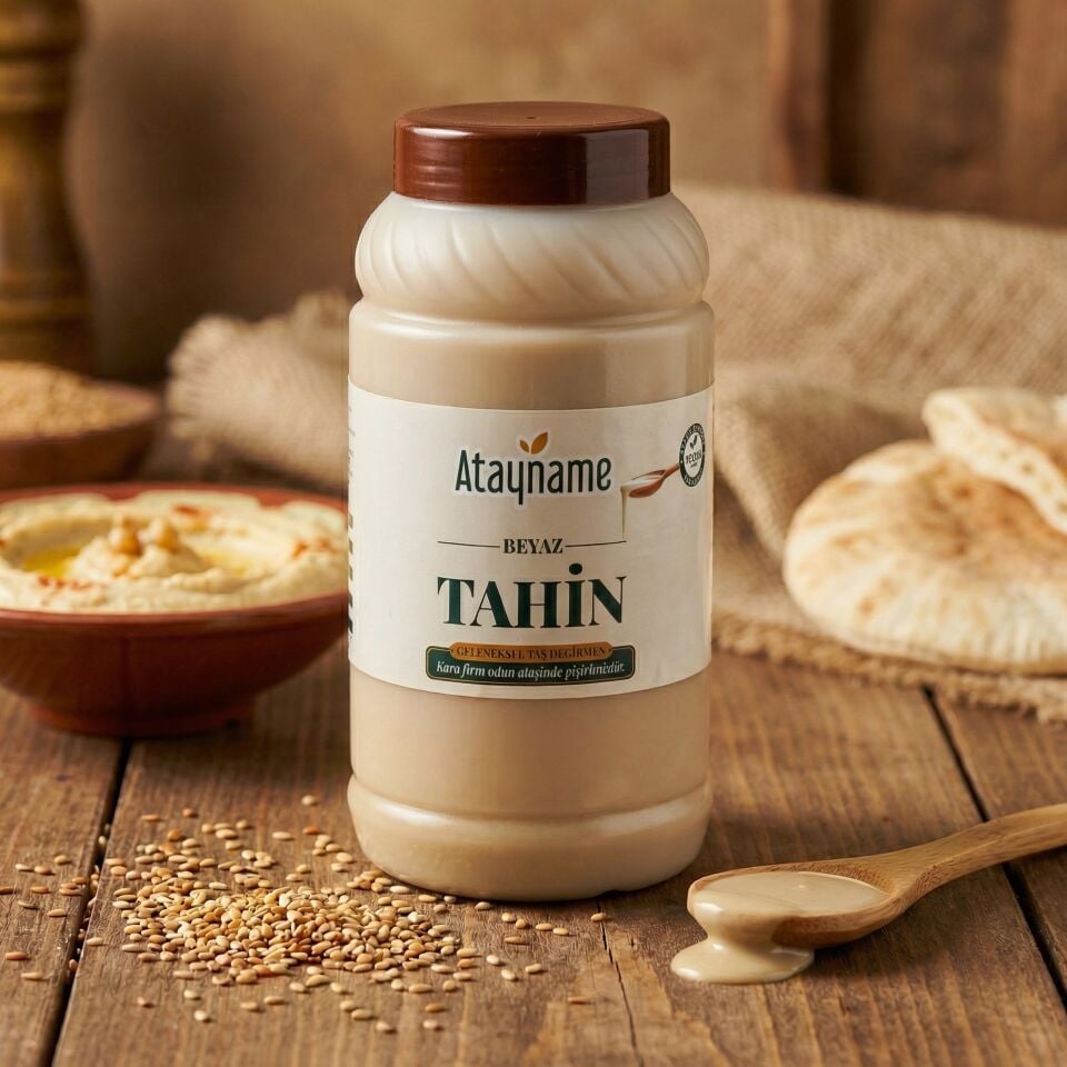 Atayname Beyaz Tek Kavrulmuş Tahin 900 G