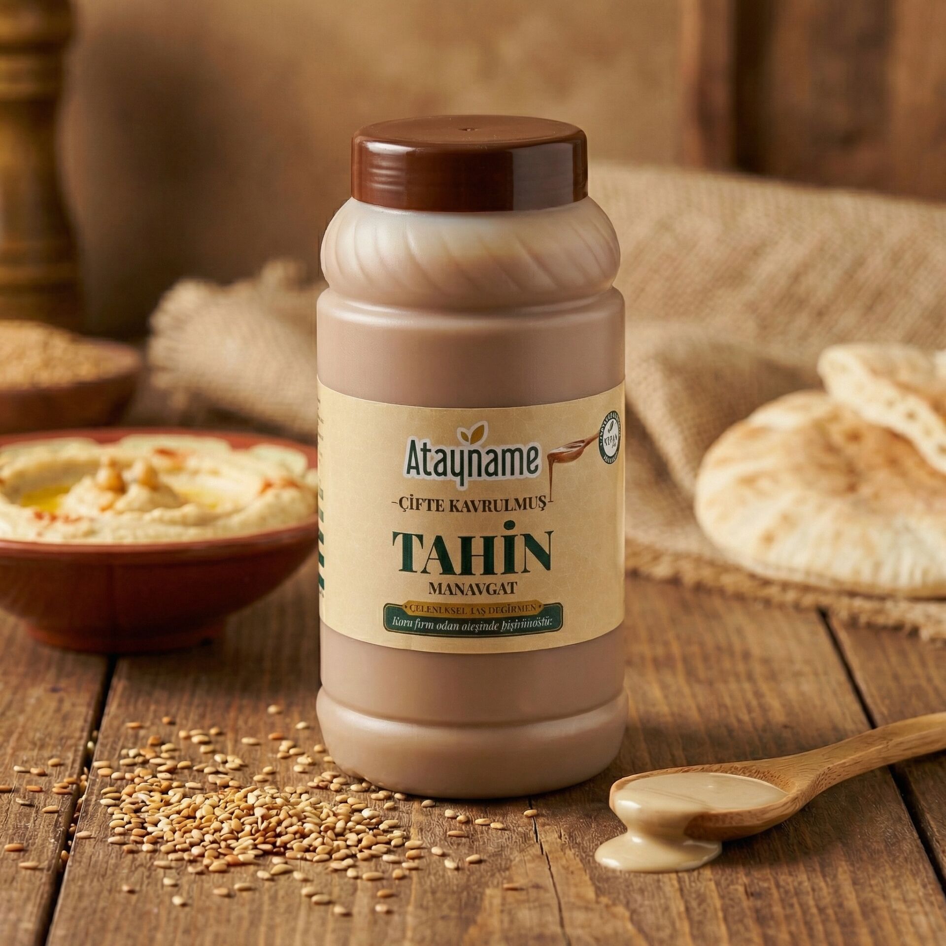 Atayname Manavgat Çifte Kavrulmuş Tahin 900 G