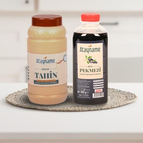 Atayname Beyaz Tahin 900 G & Dut Pekmezi Paketi 950 Ml.