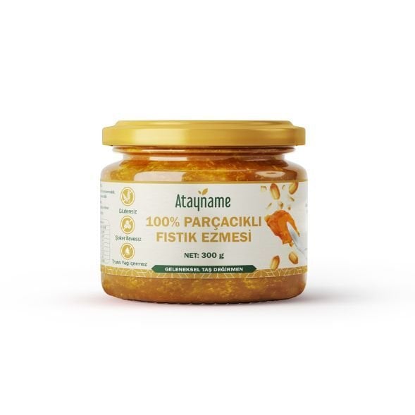Atayname 100% Parçacıklı Fıstık Ezmesi 300 G