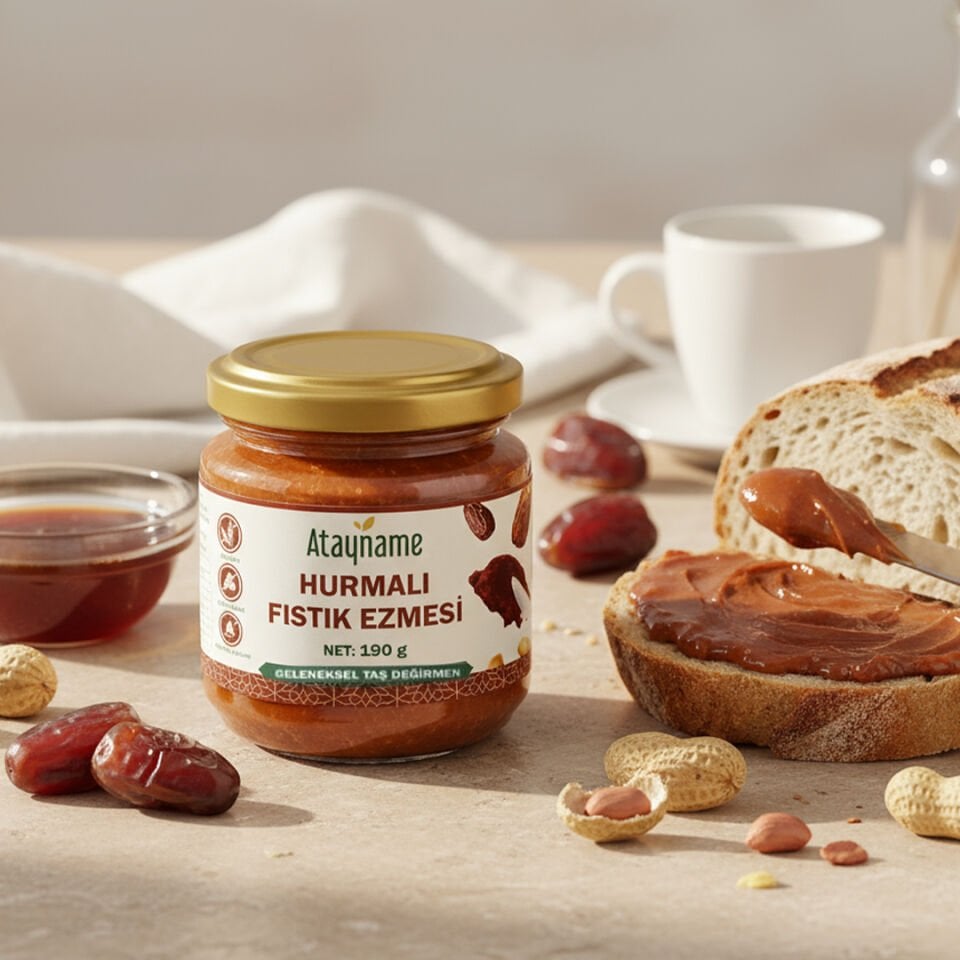 Atayname Hurmalı Fıstık Ezmesi 190 G