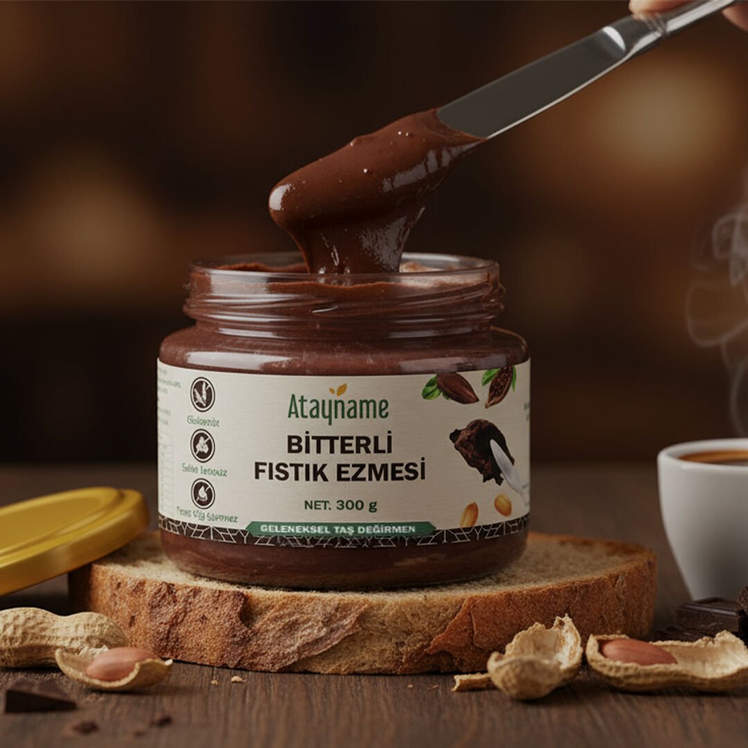 Atayname Bitterli Fıstık Ezmesi 300 G