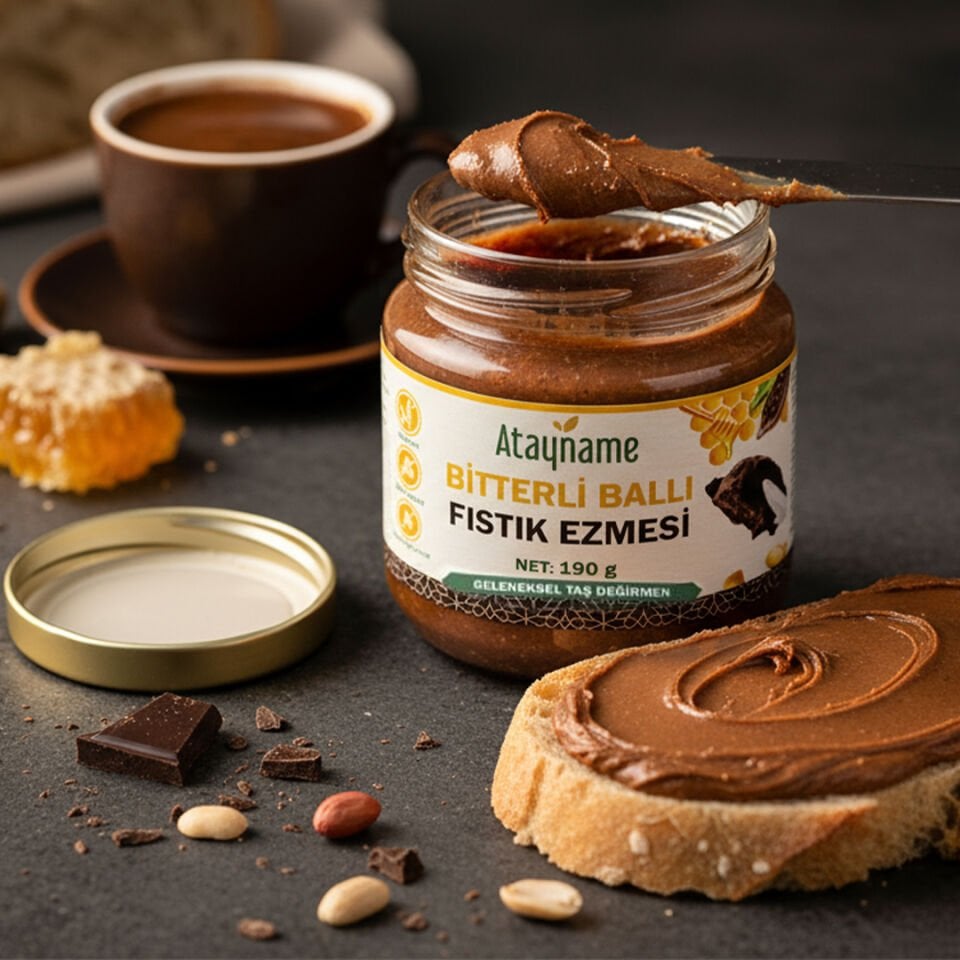 Atayname Bitterli Ballı Fıstık Ezmesi 190 G