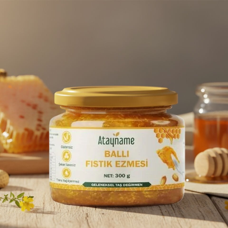 Atayname Ballı Fıstık Ezmesi 300 G