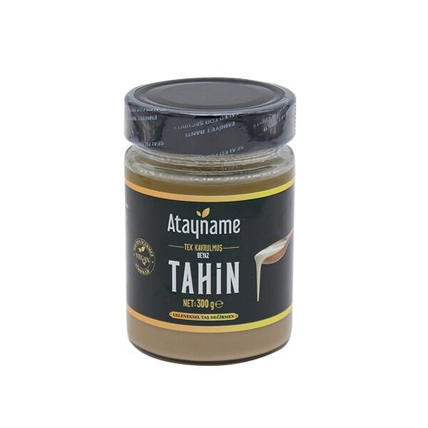 Atayname Beyaz Tek Kavrulmuş Tahin 300 G Cam