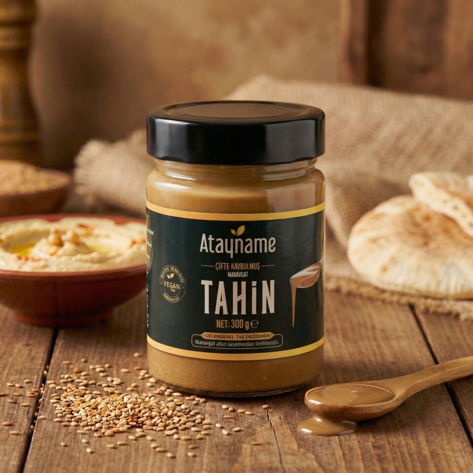 Atayname Manavgat Çifte Kavrulmuş Tahin 300 G Cam