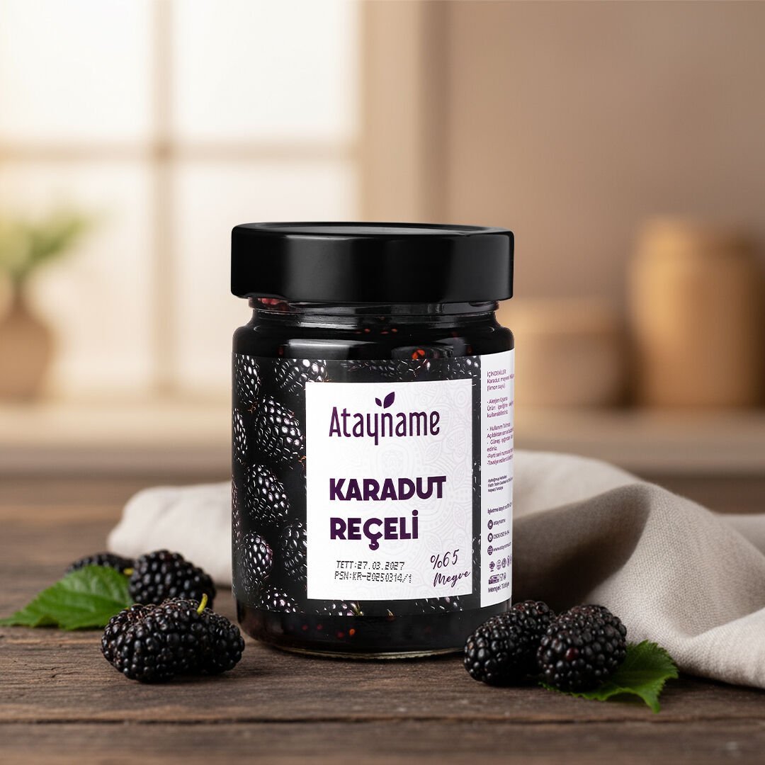 Atayname Karadut Reçeli 350 G %65 Meyveli