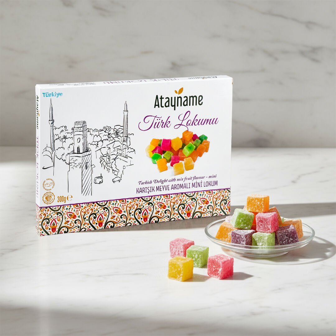Atayname Karışık Meyve Aromalı Mini Lokum 300 G