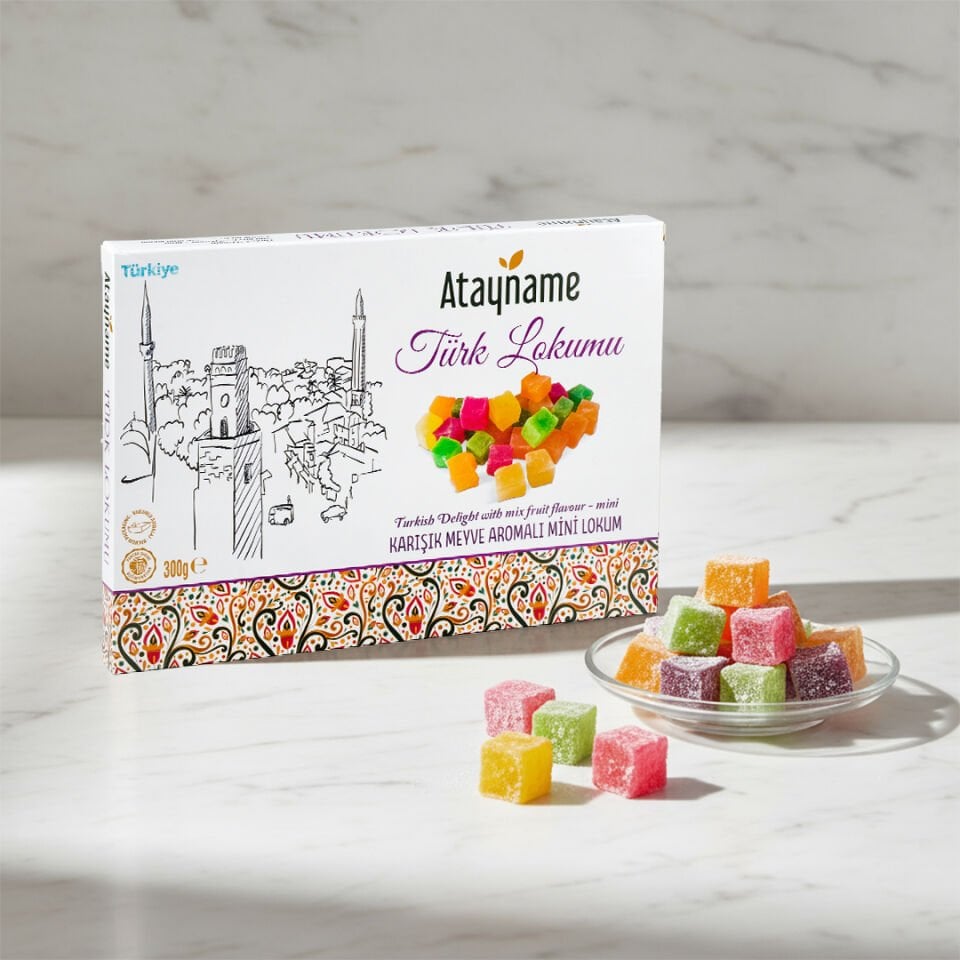 Atayname Karışık Meyve Aromalı Mini Lokum 300 G