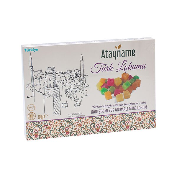 Atayname Karışık Meyve Aromalı Mini Lokum 300 G
