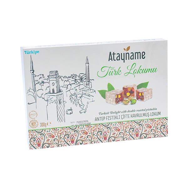 Atayname Antep Fıstıklı Çifte Kavrulmuş Lokum 300 G