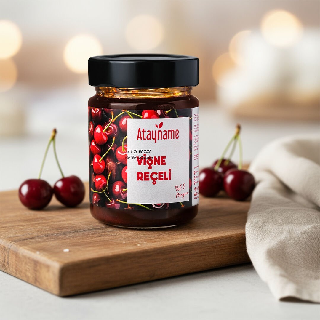 Atayname Vişne Reçeli 350 G %65 Meyveli