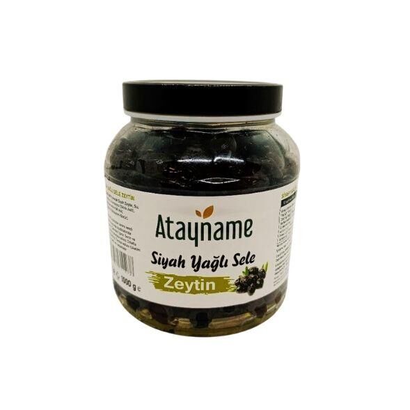 Atayname Yağlı Sele Siyah Zeytin 1000 G