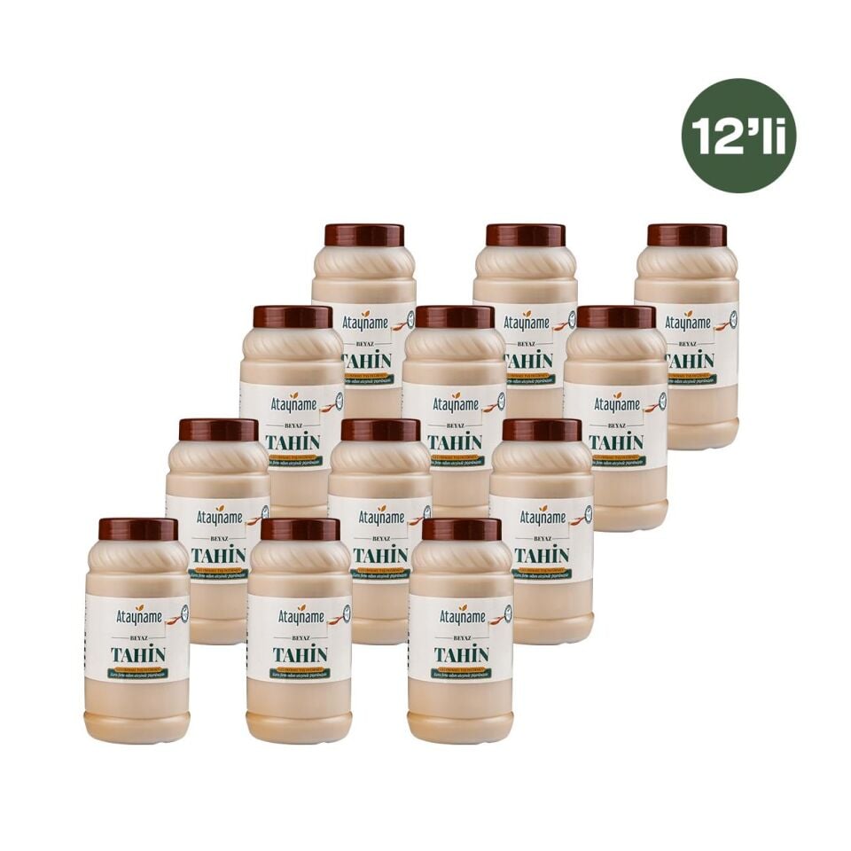 Atayname Beyaz Tahin 900 G 12'li