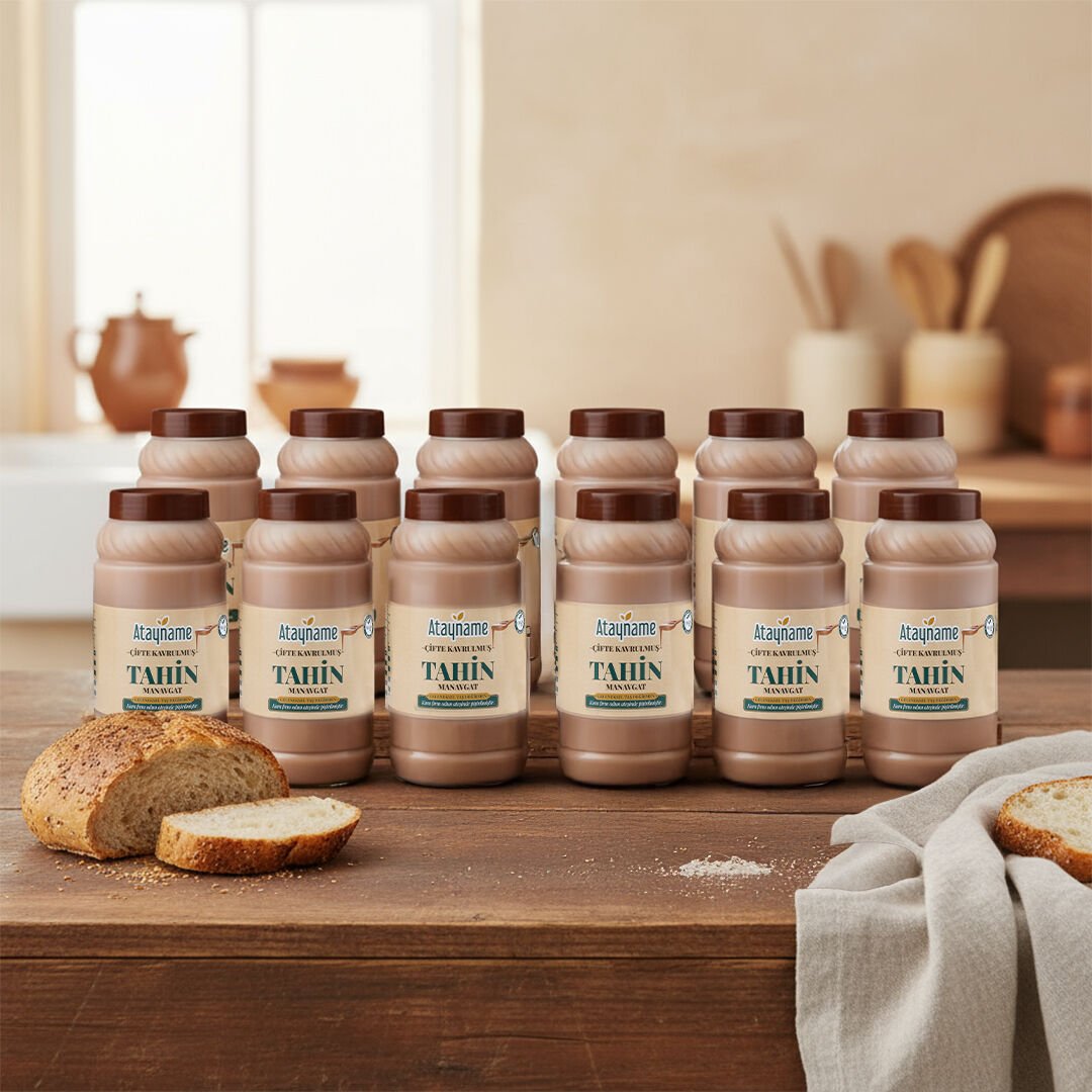 Atayname Manavgat Çifte Kavrulmuş Tahin 900 G 12'li