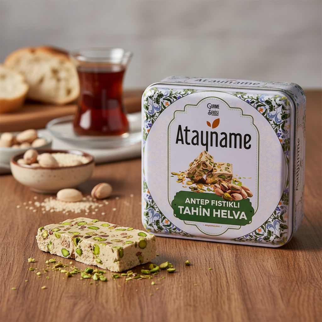 Atayname Antep Fıstıklı Helva 200 G Teneke