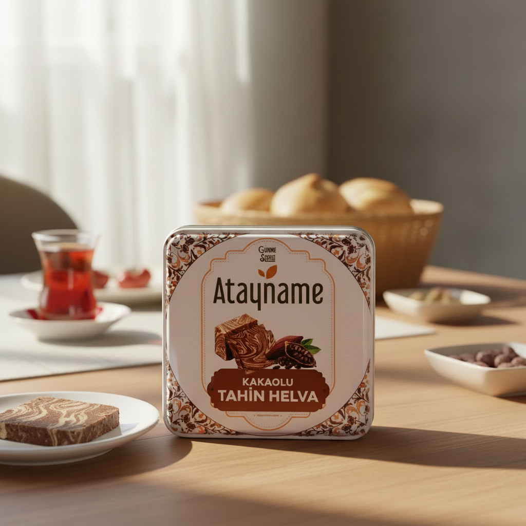 Atayname Kakaolu Helva 200 G Teneke