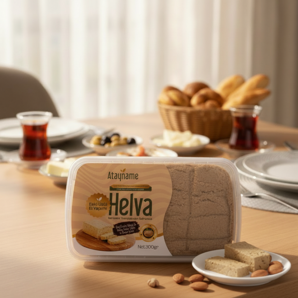 Atayname Eski Usül El Yapımı %65 Tahinli Helva 300 G