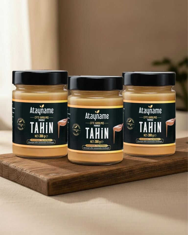 Atayname Manavgat Çifte Kavrulmuş Tahin 300 G Cam 3'lü